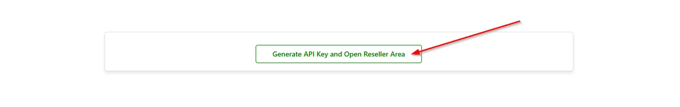 Step 1 - Domain Reseller Area Screenshot