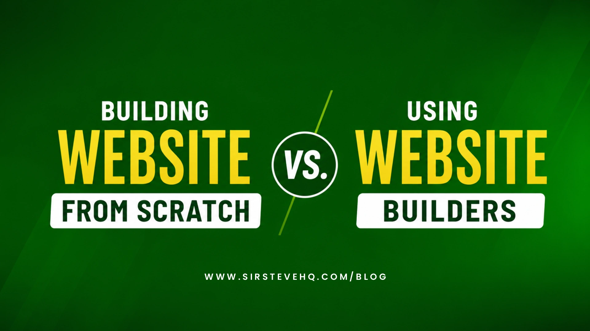 Building Website From Scratch vs. Using Website Builders