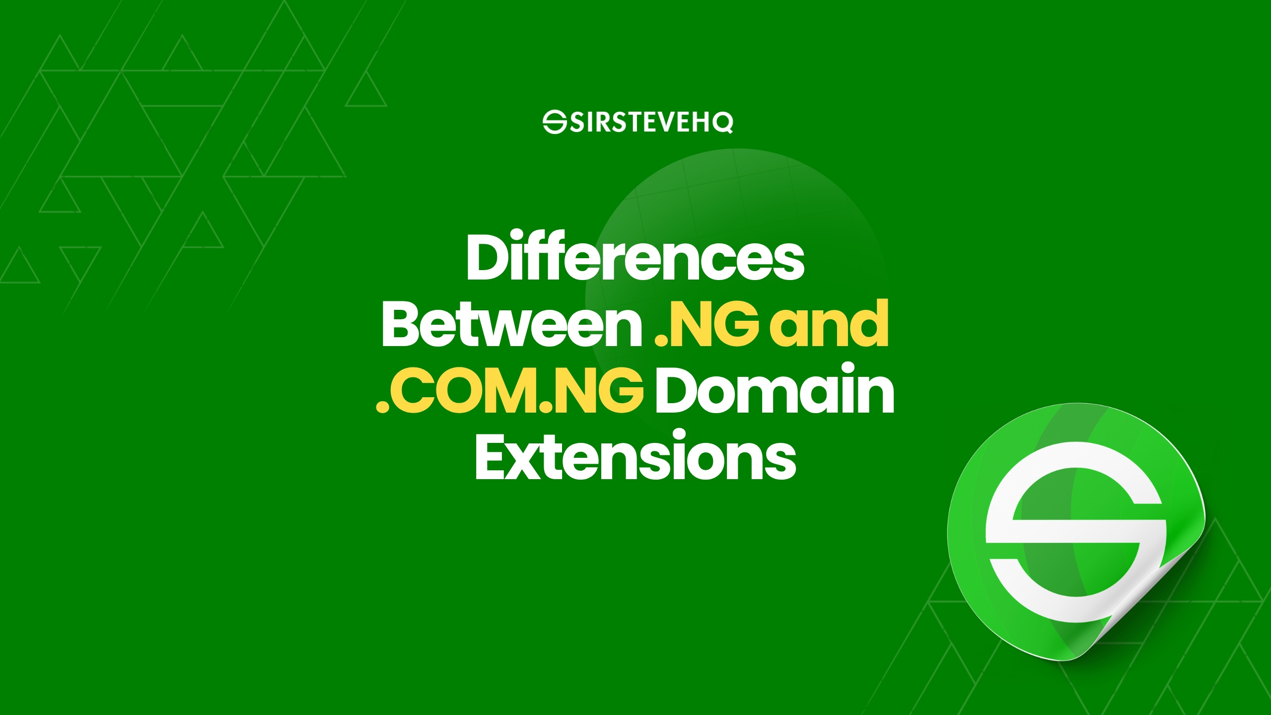 Differences Between .NG and .COM.NG Domain Extensions