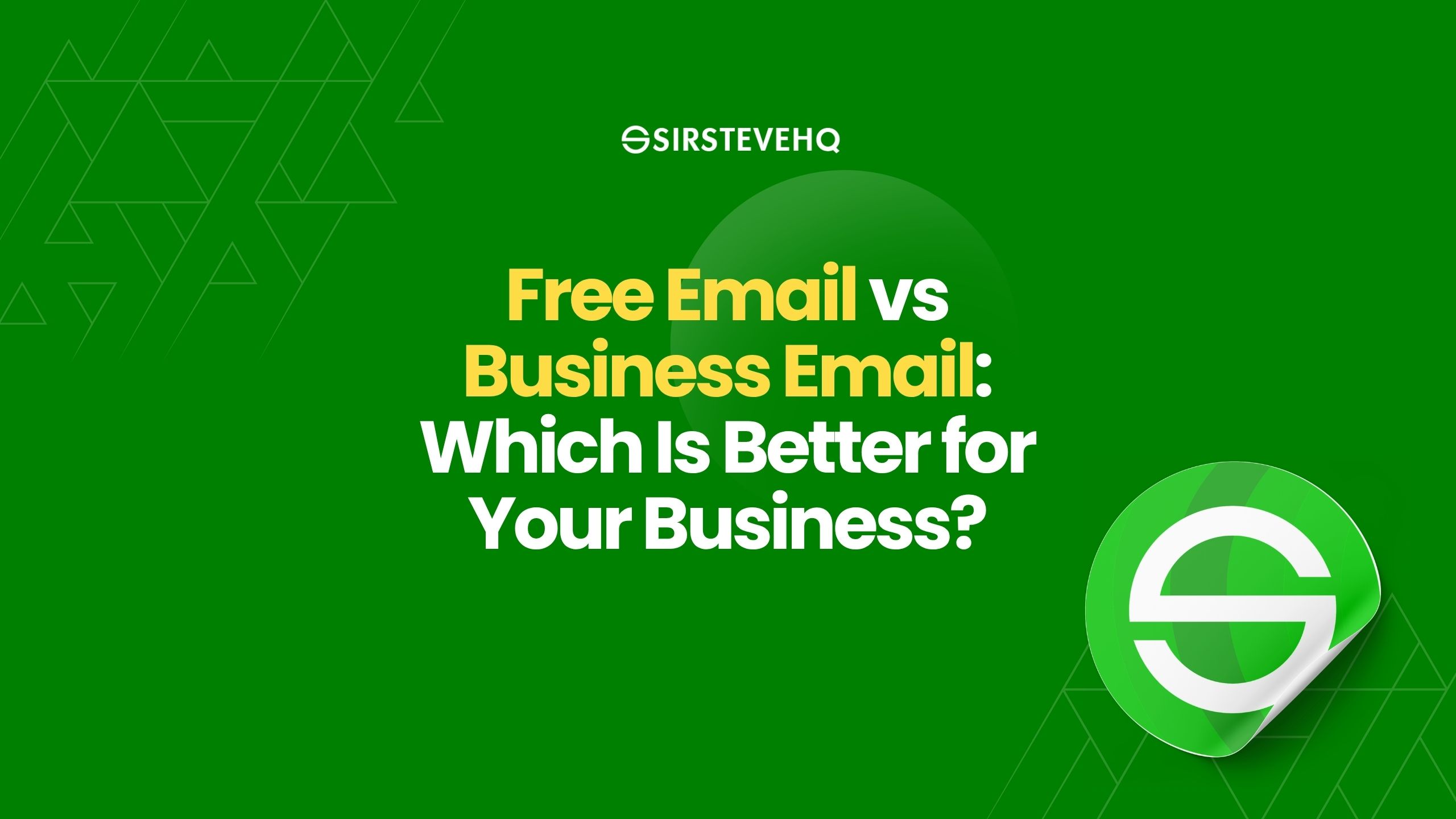 Free Email vs Business Email: Does Your Email Address Affect Customer Trust?