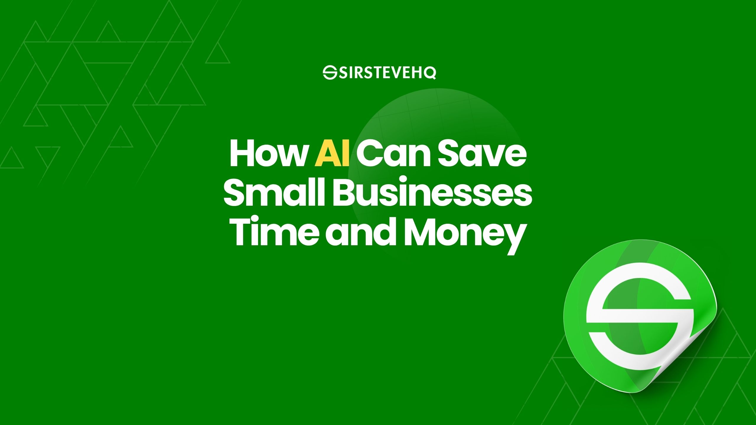 How AI Can Save Small Businesses Time and Money
