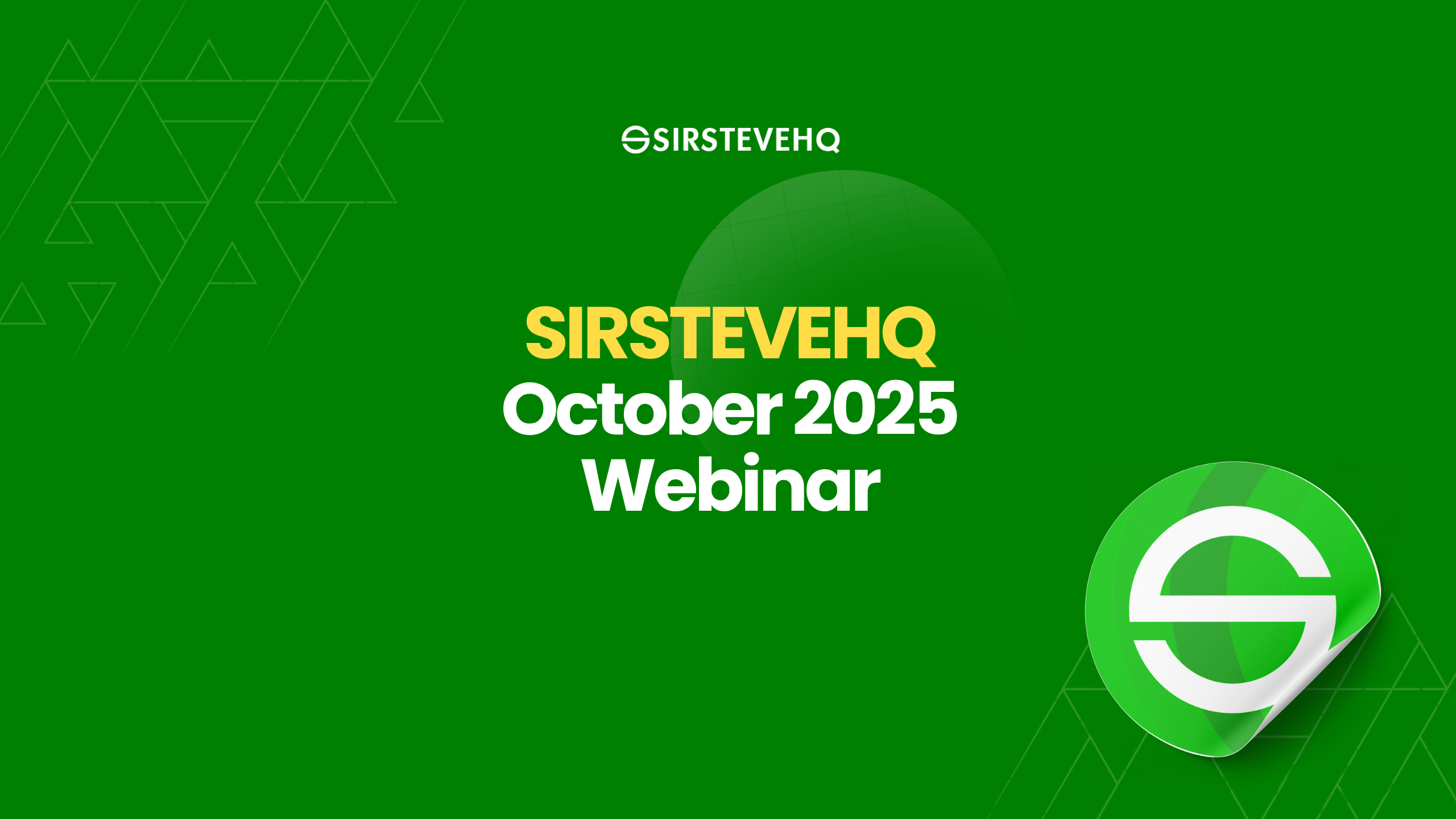 SIRSTEVEHQ Webinar: Avoiding Beginner Traps – What Most New Entrepreneurs Get Wrong
