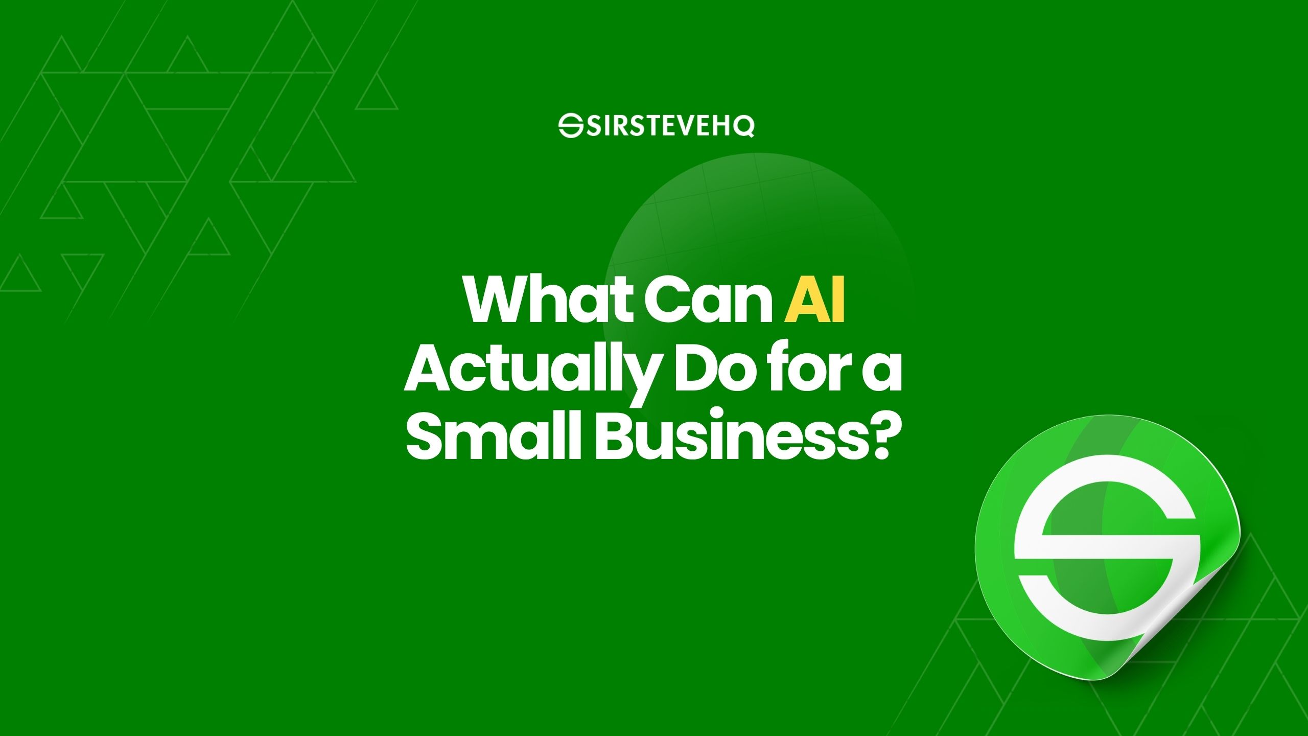 What Can AI Actually Do for a Small Business?