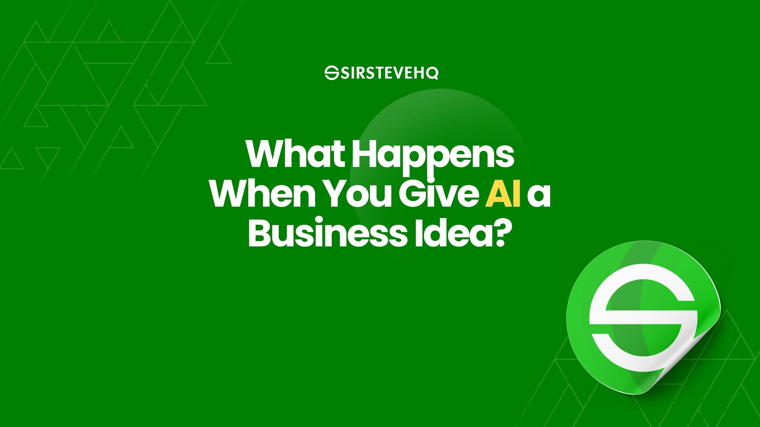 What Happens When You Give AI a Business Idea?
