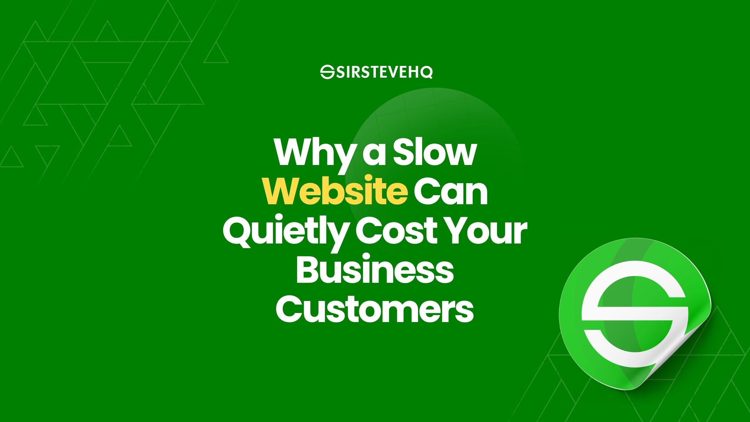 Why a Slow Website Can Quietly Cost Your Business Customers