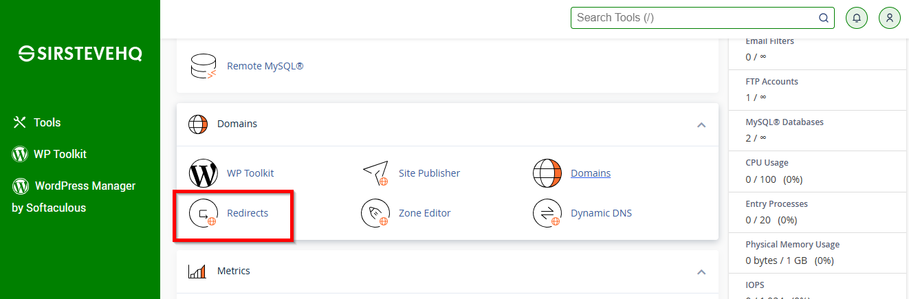 redirects-functionality