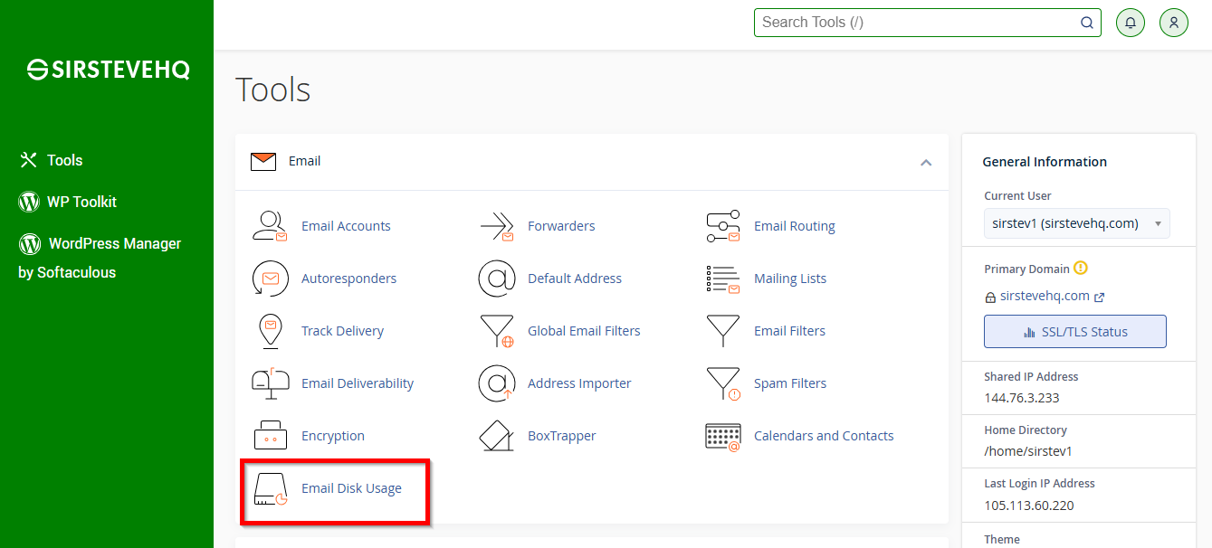 email-disk-usage-functionality