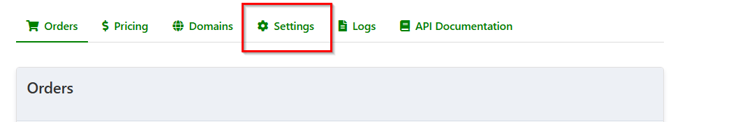 Step 1 - API Credentials Screenshot