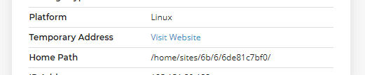 Temporary URL
