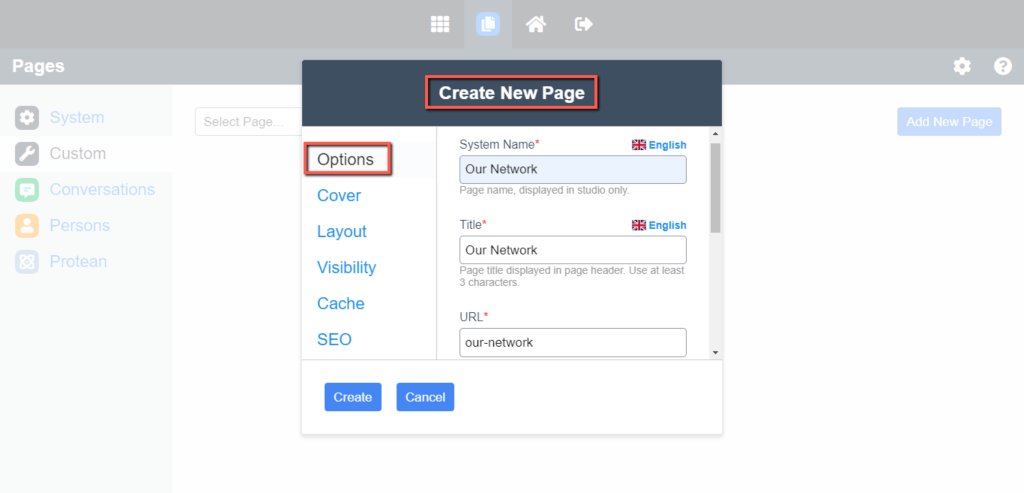 Page Title and URL