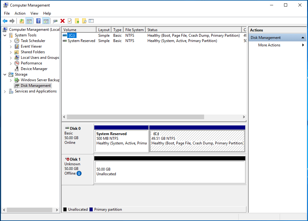 Windows computer management