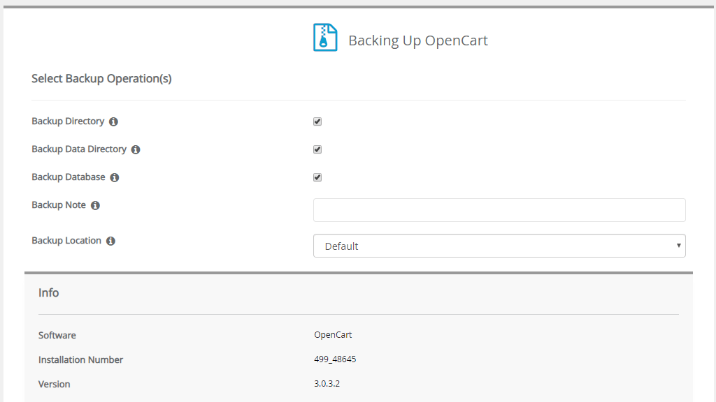 Backup installed application