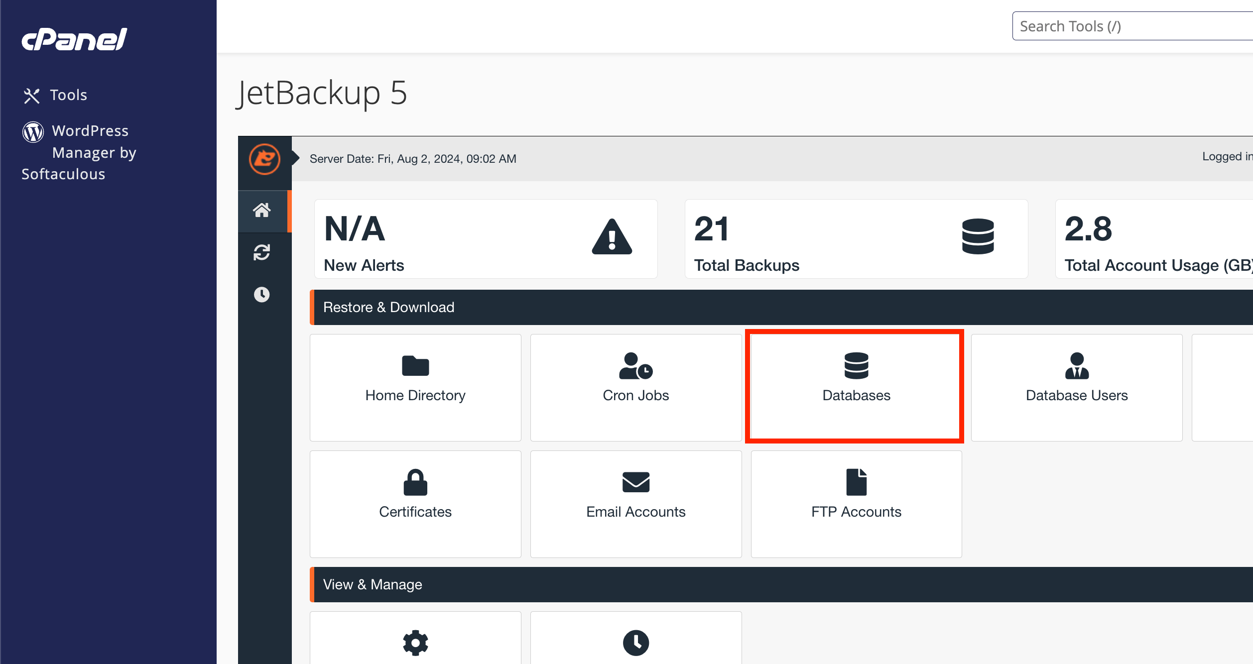 database-option