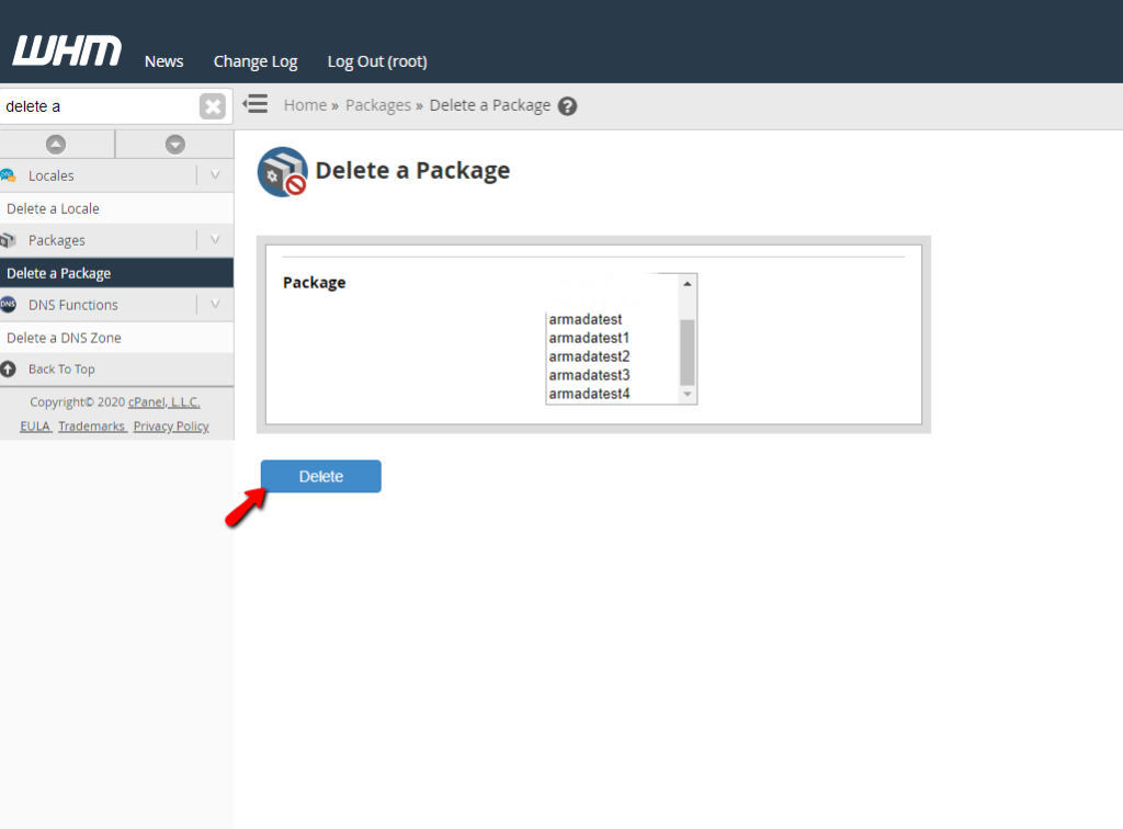 Deleting Packages