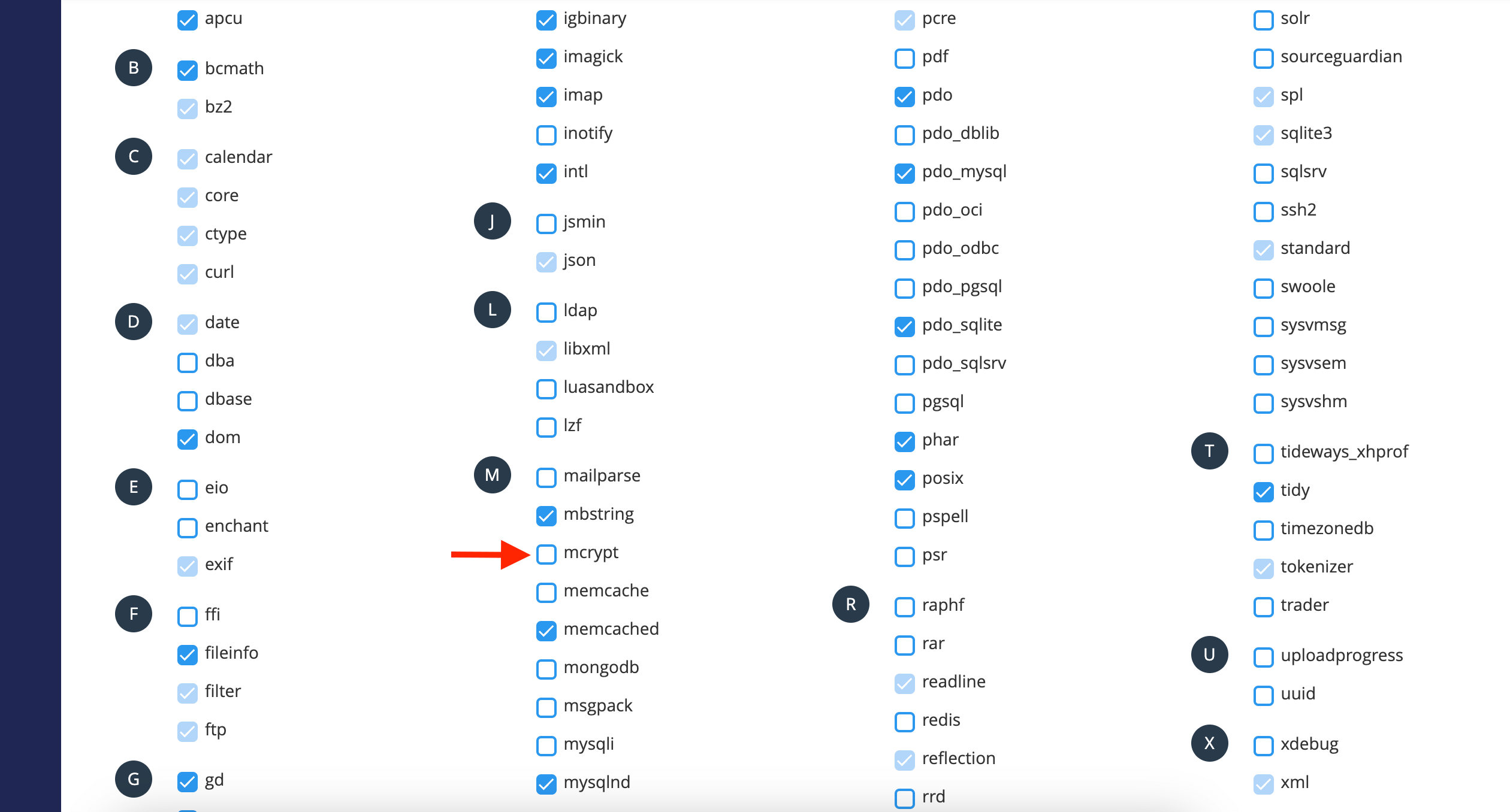 enable-php-extension