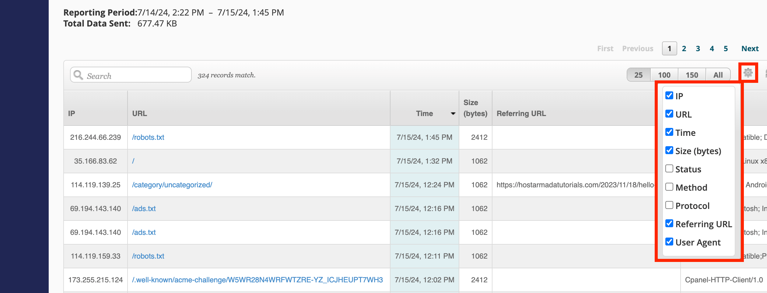 filter-information-in-table-section