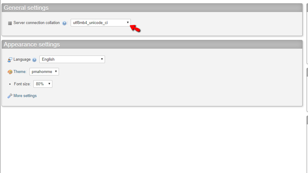 Server Connection Collation