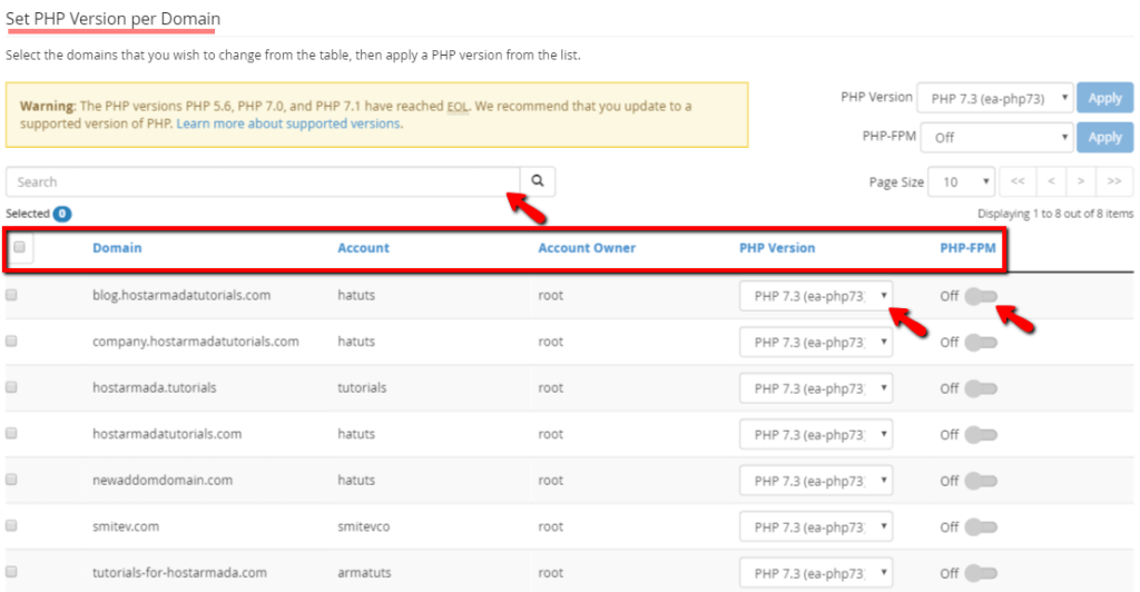 set-php-version-per-domain-section.png