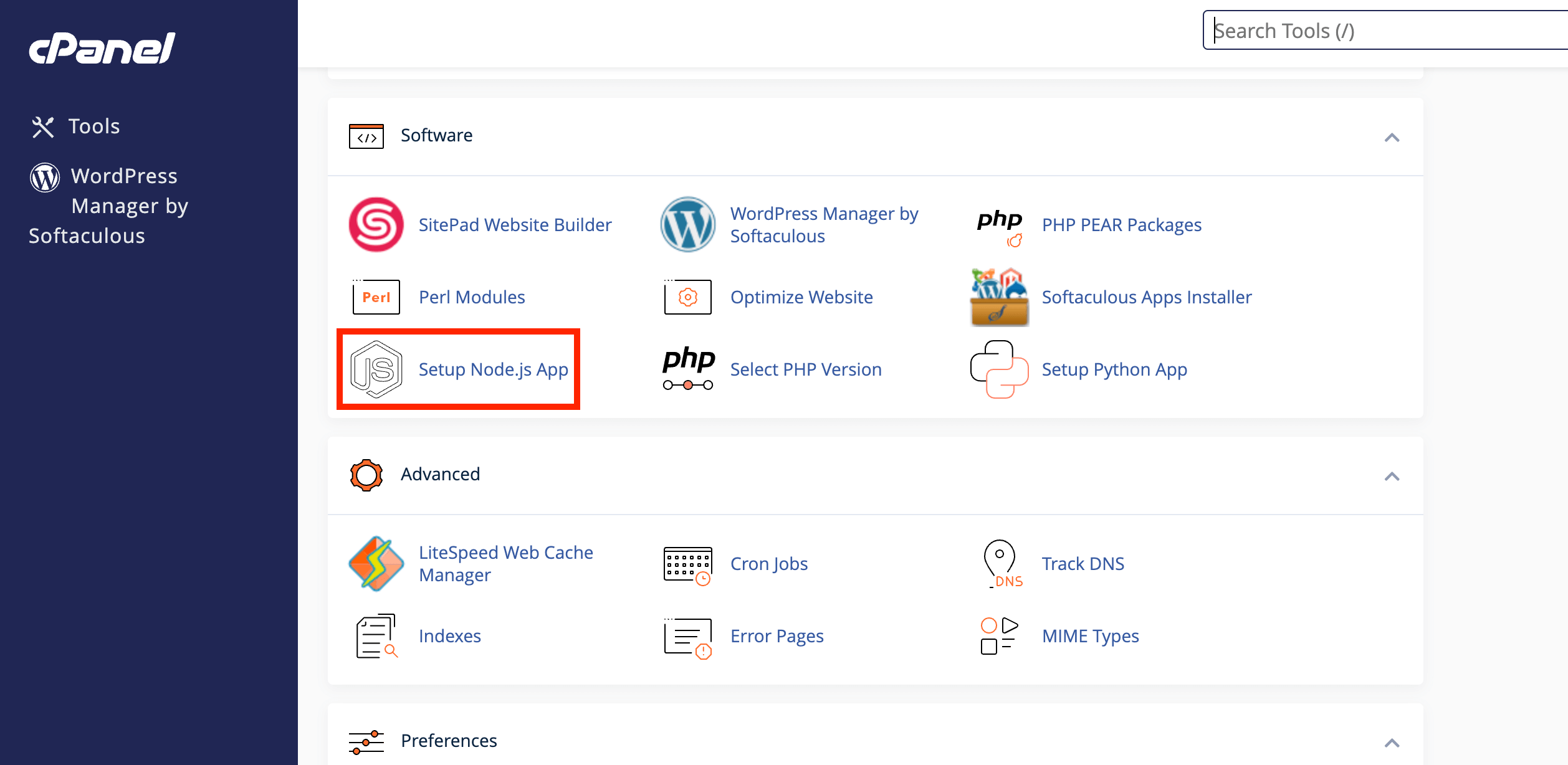 setup-nodejs-functionality