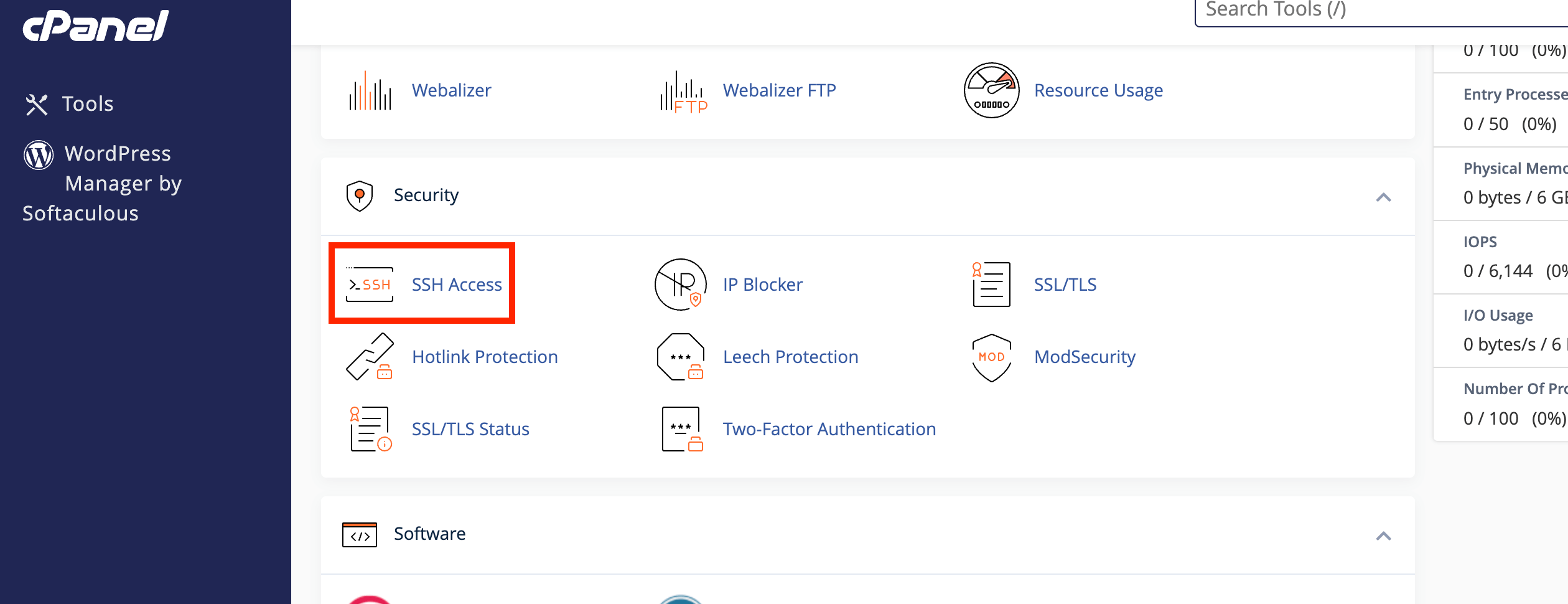 ssh-access-functionality
