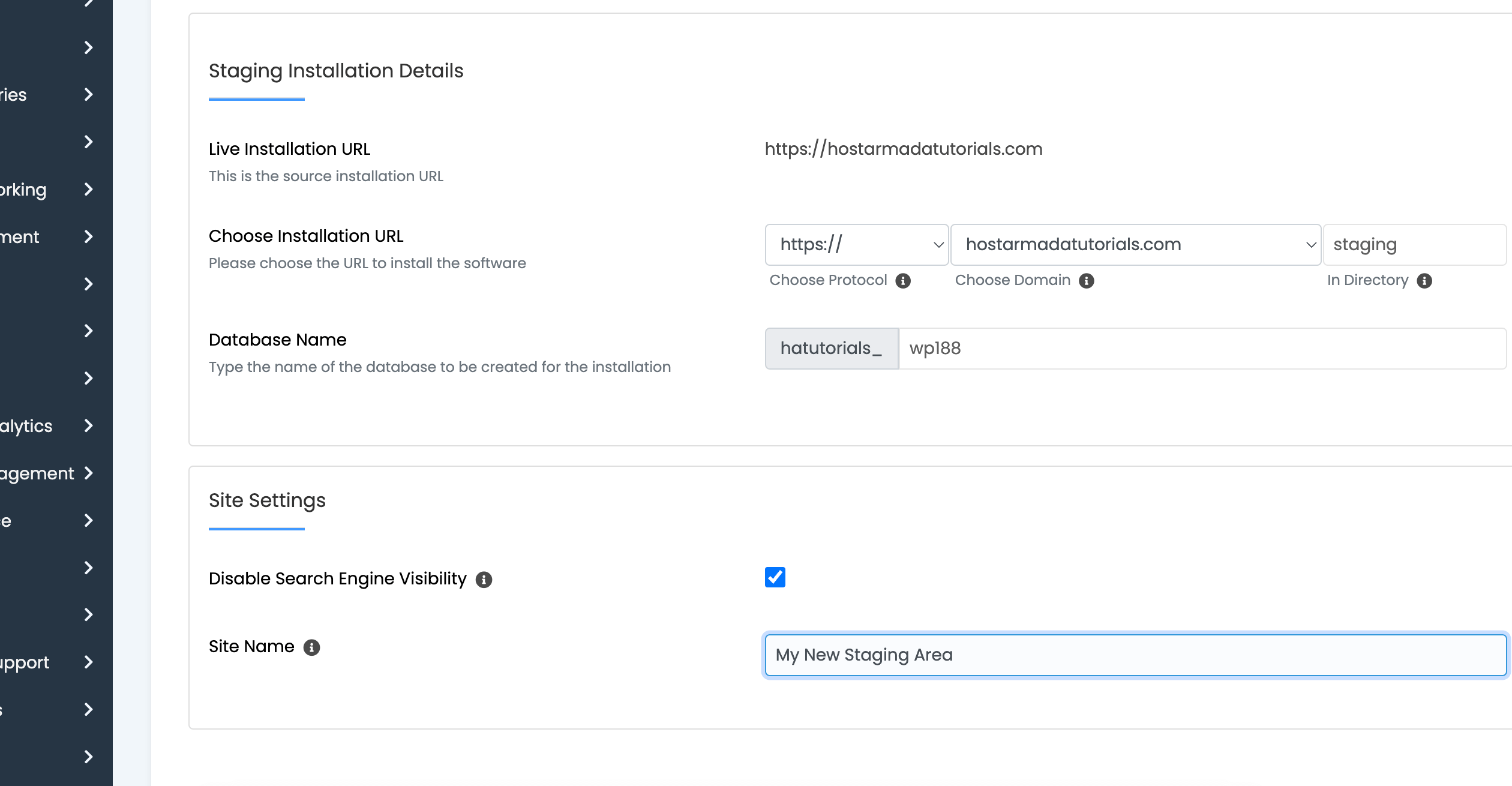 staging-configuration-form