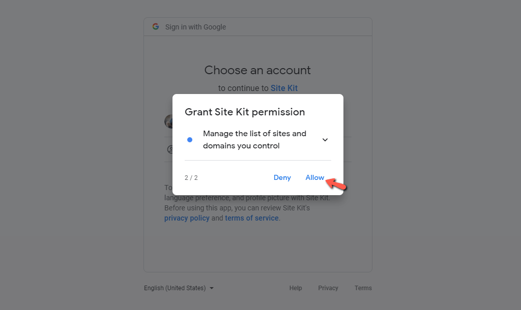 Allow Site Kit to manage site list