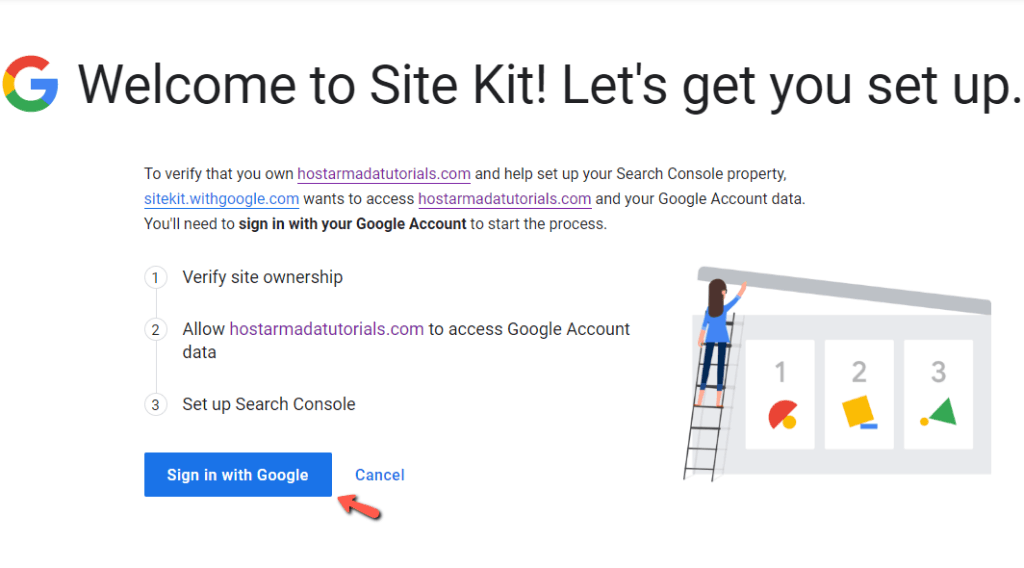 Connect WordPress to Google Analytics account