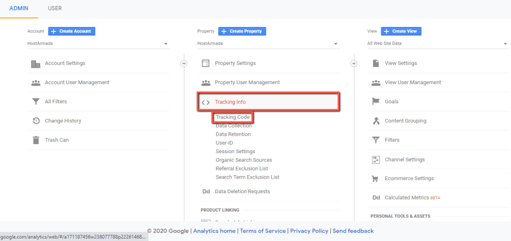 Google Analytics Tracking Code