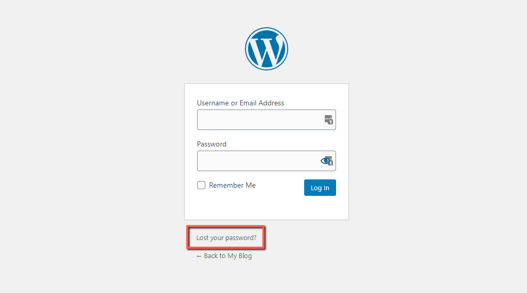 Lost WordPress Admin Password