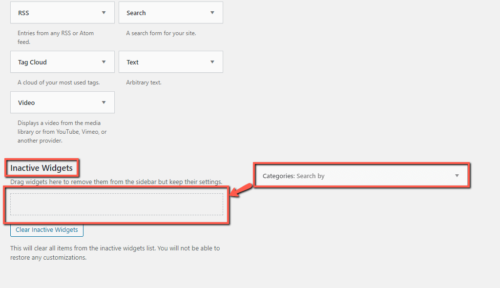 Remove WordPress Widget
