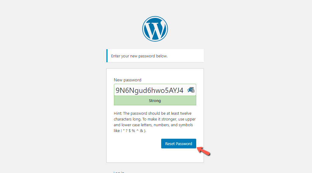 Reset WordPress Admin Password