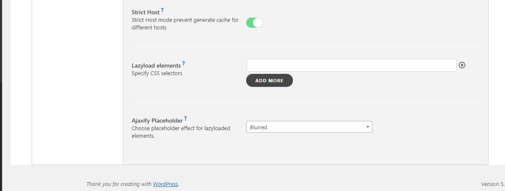 WordPress Swift Performance Lazyload Elements