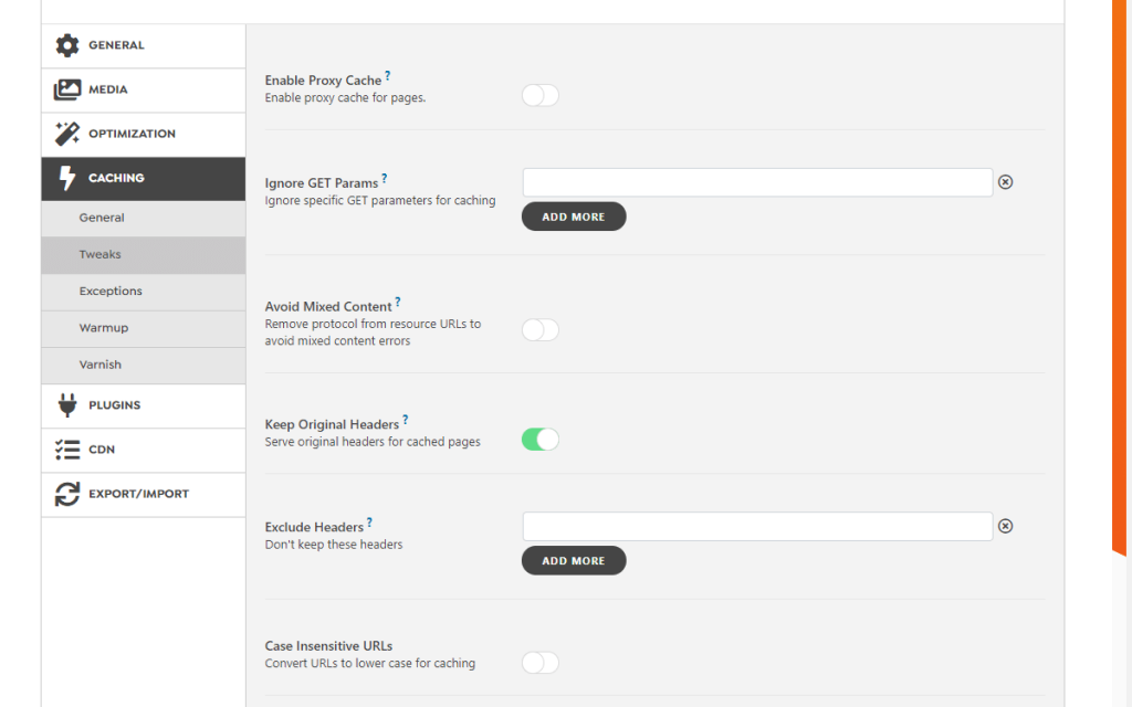 WordPress Swift Performance Plugin Premium Caching Tweaks