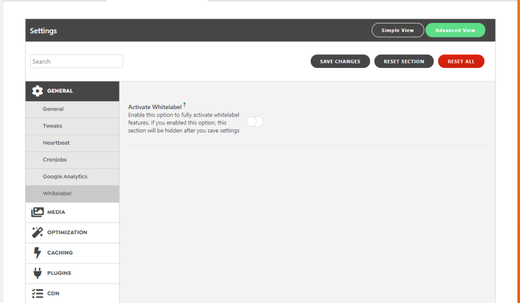 WordPress Swift Performance Plugin Whitelabel