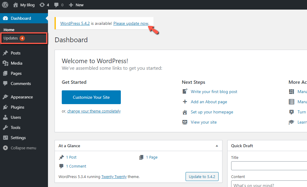 WordPress Automatic Update Feature