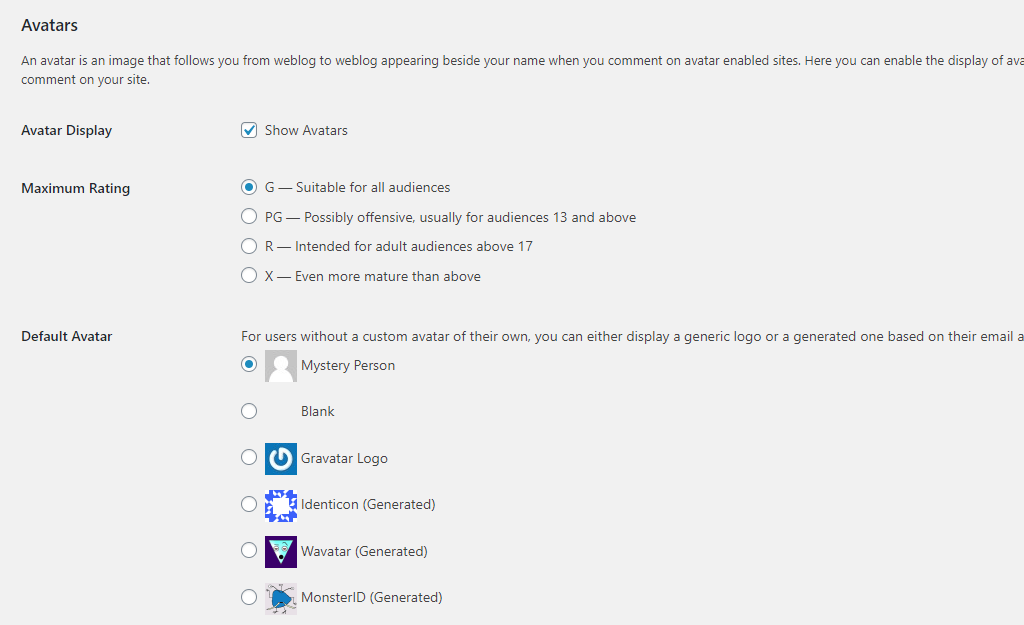 WordPress Comment Avatars